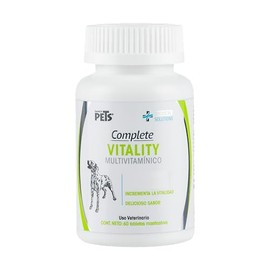 Fancy Pets Medical Solutions Complete Vitality para Perros – Suplemento Multivitamínico en Tabletas Masticables, 60 Piezas