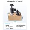 Etour Ball-and-Socket Head Microphone Adapter, 360° Swivel & 90° Tilt