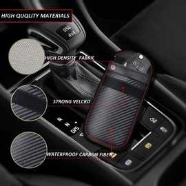Upgraded Bag for Key Fob (2 Pack),Premium Key Fob Protector– Car RFID Signal Blocking, Car Security Protection Pouch, Anti-Theft Pouch, Anti-Hacking Case Blocker (Black, One Size)