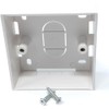 Surface Mounting Back Box for Wallplate Ethernet Faceplate, Multi Cable