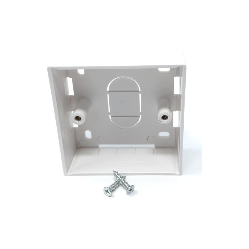 Surface Mounting Back Box for Wallplate Ethernet Faceplate, Multi Cable
