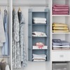 YOUDENOVA Hanging Closet Organizer, 4-Shelf Closet Hanging Shelves, Grey