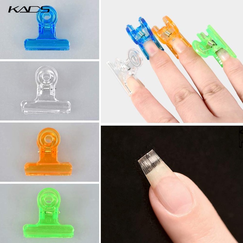 KADS Nail Extension Clips 5pcs C Curve Pinching Clips Multi-functional