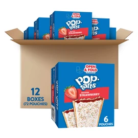 Pop-Tarts Toaster Pastries, Frosted Strawberry, 22oz (72 Count)