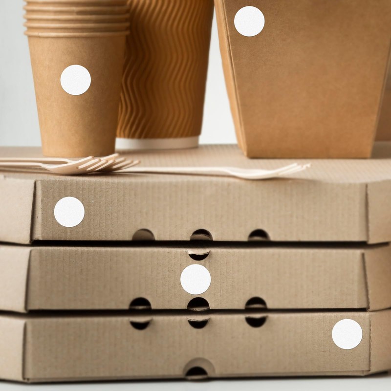 Round Stickers White19mm Circle Labels with Color Coding Dot Sticker