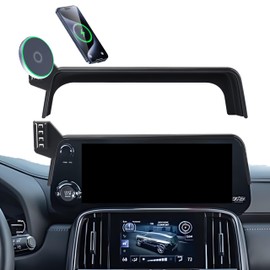 AbeeyGeomarn Car Phone Holder for 2022 2023 2024 Lexus LX Accessories Apply to 12.3 Inch Touch Screen 15W Fast Wireless Charger Screen Fixed Clip Cell Phone Mount Hands-Free 360 Degree Rotation