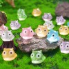 60 PCS Mini Owls for Crafts Dollhouse Fairy Garden Decor