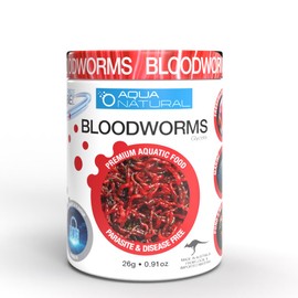 Aqua Natural Freeze Dried Bloodworms 0.70oz Fish Food