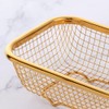BYEGOU Gold Kitchen Drawer Organizer, Stackable Mesh Storage Baskets, Stainless