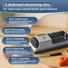 5-in-1 Professional Electric Knife Sharpener with LCD Screen, 3 Rotational