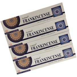 Goloka Frankincense Incense Sticks, 15g x 4 Packs, Essence of Ayurveda