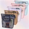 Mesh Shower Caddy Portable 10.2x9.9'' Shower Bag with Zipper &