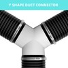 JSIXASO Y Ventilation Pipe Connector 200 mm Y-Piece Ventilation Pipe