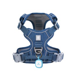 Pawaii No Pull Dog Harness with Pet ID Tag,Reflective Strips No Choke Front O Ring Breathable Mesh Adjustable Soft Padded Pet Vest with Easy Control Handle for Small Dogs