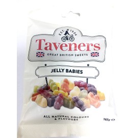 (Pack of 2) Taveners Jelly Babies Great British Sweets 165g