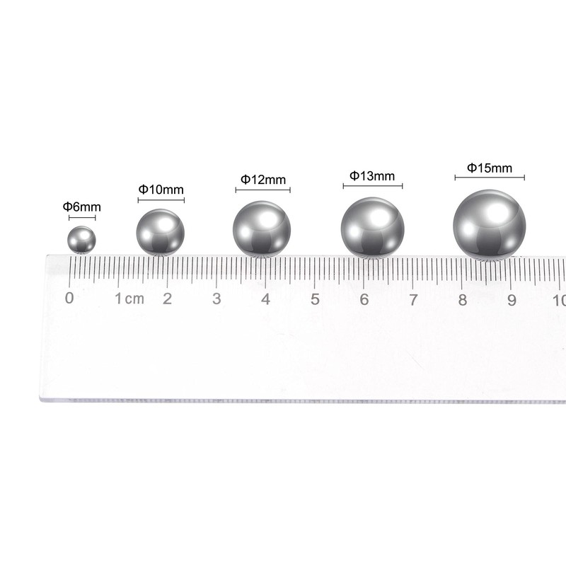 sourcing map G25 Precision Stainless Steel Bearing Balls 12 mm