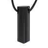 Lebensquelle Plus Black Tourmaline/Schorl Raw Stone Pendant with Leather Cord