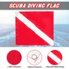 Dawitrly Safety Dive Flags, 2Pieces Polyester Diver Down Flag +