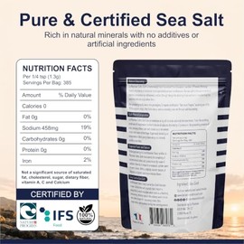 LE MARINIER CELTIC SALT Le Marinier French Sea Salt Gris Grueso, 1.1Lb - 18Oz. Rico En Minerales. 100% Natural Y Sin Refinar Sal Marina Mineral Orgáni