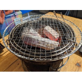 [TFS] Disposable Grate Flat 9.8 inches (25 cm), 10 Pieces, Stress-free, No Washing Necessary, CB-A-AMP for Iwatani Stoves for Yakiniku, Camping