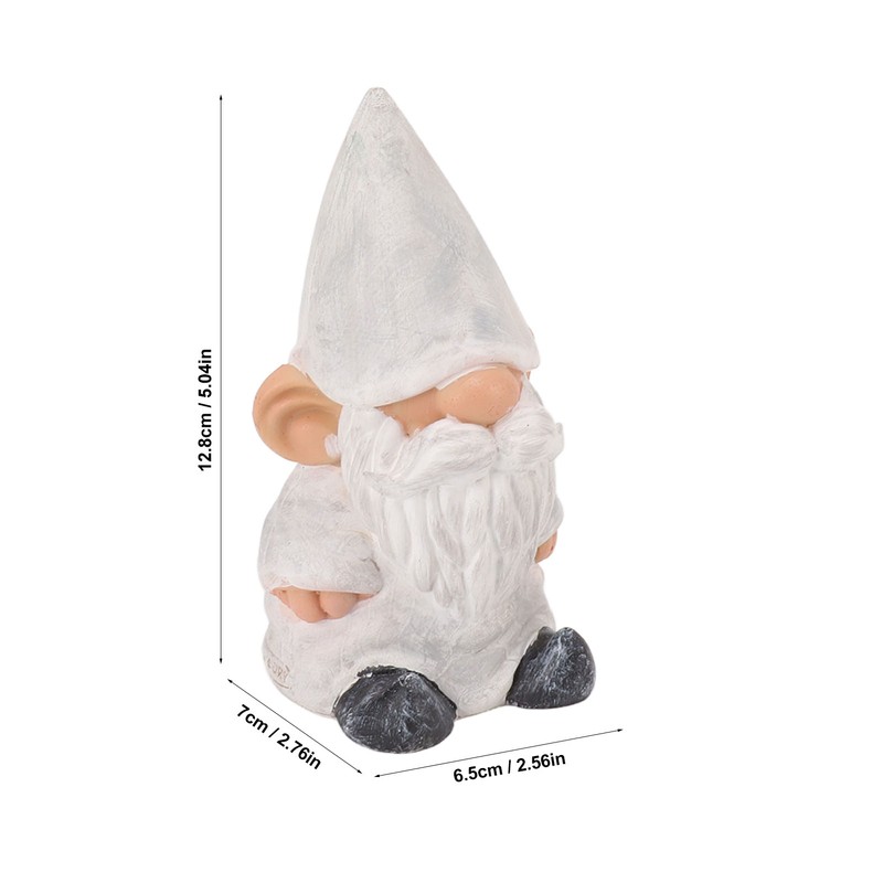 Garden Gnome Resin Structure Stable Bottom Retro Style Gnome Figurine