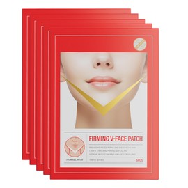 Firming V Face Masks – Hydrogel-Gesichtsmaske Für V-Line Lifting, Straffung Und Anti-Aging, Reduziert Doppelkinn, Spendet Feuchtigkeit, Für Ein Strahlendes, Jugendliches Aussehen (5 Stück)