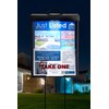 Outdoor Real Estate Brochure Box with Solar Lighted Snap Shut