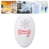 Multifunction Ultrasonic Electronic Mosquito Repellent Pest Repeller USB Rechargeable White