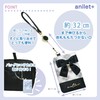 Pass Case with Reel for Girls Folding Ribbon Checkered School