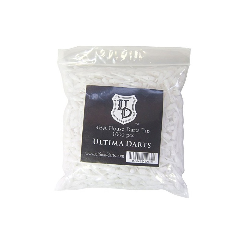 Ultima Darts House Dart Tips/4inch Size, 1000 Pieces White