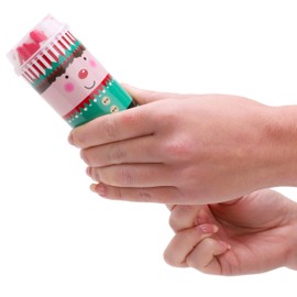 Toyland® Christmas Confetti Push Pop 16 cm Pack of 6