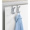 WENKO Türhaken Lochdesign 2er Set, 2er Set Schrankhaken, Kleiderhaken, Badezimmerhaken