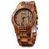BEWELL Wooden Watch Fashion Handmade Sports Mens Wooden Watch Analog