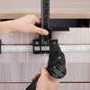 ASCENDAS Cabinet Hardware Jig Tool Adjustable Drill Template Guide Aluminum