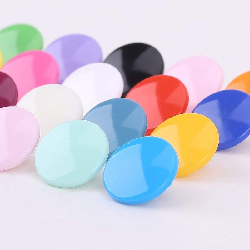 200 Sets T5 Resin Plastic Snaps, BetterJonny Size 20 Glossy