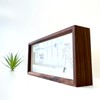 KATOMOKU Thermo Clock Walnut km-152WA Wooden Watch Thermo Hygrometer, Dual