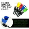 MOXRUQ 5 PCS Retractable Car Fuel Funnel, Handhold-Free Flexible Draining