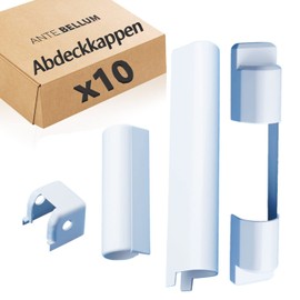 Siegenia SI Aubi A300: Set of PVC Hinge Covers for Plastic Windows and PVC Balcony Doors, White (EK001, EK211, LK006, LK330) (10 Sets)