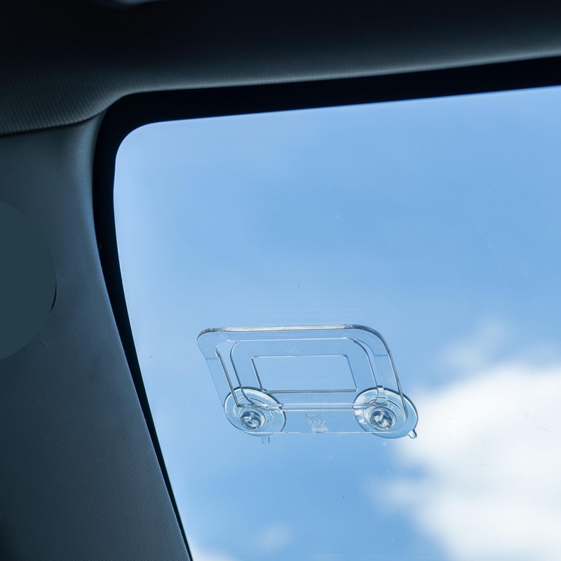 Windscreen Parking Permit Holder, Pack of 2, Transparent, Holder with