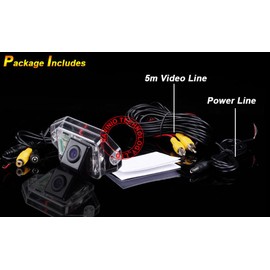 Reversing camera, vehicle-specific camera, inconspicuously integrated into the license plate light, number plate lighting for Land Cruiser 120 Series Prado