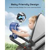 Baby Stroller Misting Fan, 6000mAh Rechargeable Clip-On Fan, 3 Speeds