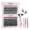 Kit De Extensiones De Pestañas Diy Accesorios 8-16mm 240pcs