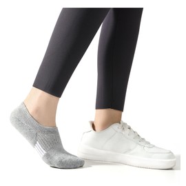 Bevigorio No Show Socks Womens Athletic Non Slip Cushioned Low Cut Socks Invisible Footies Hidden Running socks 3black3white S