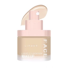 Qwesure Powder Foundation Waterproof Lightweight Pore Cover Moisturizing Mask 3 Colors #W02 Natural