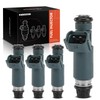 A-Premium - Juego de 4 inyectores de combustible compatibles con