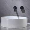 TRUSTMI Brass Bathroom Faucet Brick-Pattern Single Handle Wall Mount Vessel