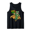 'Righteous Raccoon Superhero s Retro Comic Strip Tank Top