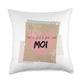 BB LABS Design Decorative Gift Cushion with Love Message Throw Pillow, 18x18, Multicolor