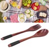 QANYEGN Wooden Spoon Fork Soup Set, Reusable Handmade Flatware Set,