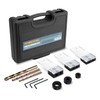 POWERTEC Complete Doweling Jig Kit w/ 1/2",3/8",1/4" Cobalt M-35 Drill